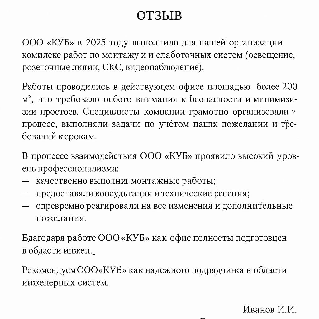 Скан отзыва